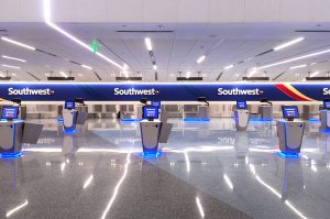 Southwest Airlines LAX Self-Bag-Tag Kiosk Installation - Q&D Construction
