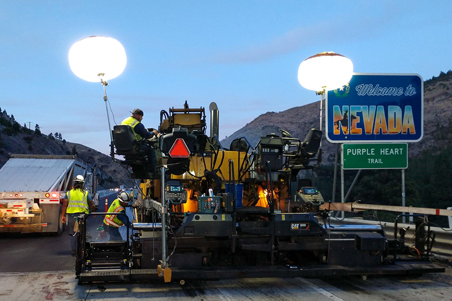 PAVING MILESTONE I-80 PROJECT