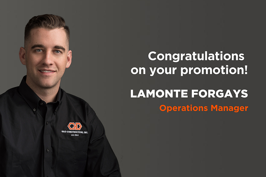 LaMonte Forgays Promoted to Operations Manager